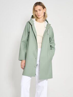 Stutterheim Raincoat Mosebacke Original A-Line in Khaki Green Size M